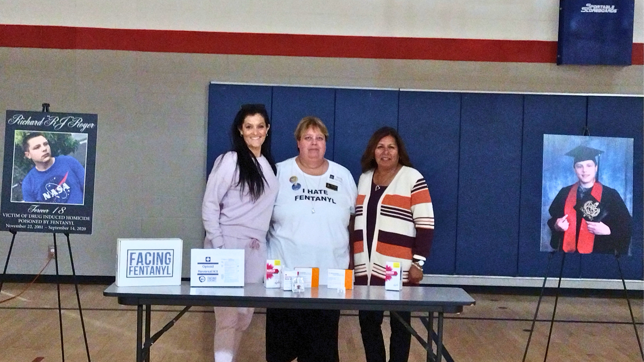 Amber Royer presents drug prevention program.