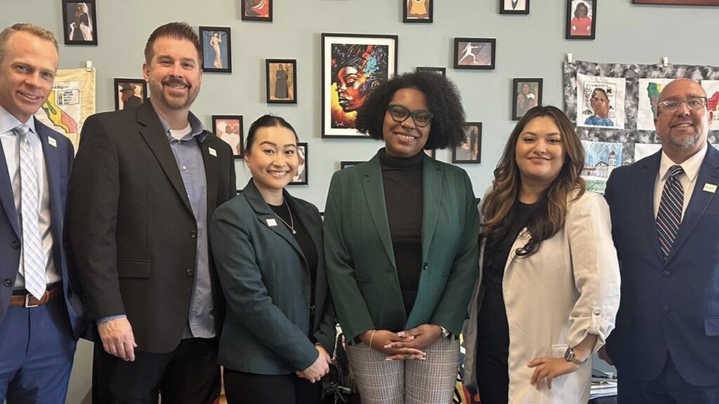 Champions for Vibrant Health Leadership Network leaders meet with legislative staff in Sacramento.
